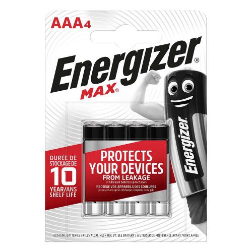 Energizer 53542668705 Alkaline Batterij AAA 1.5 V Max 4-Blister