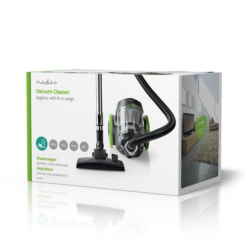 Nedis VCBS500GN Vacuum Cleaner | Bagless | 700 W | 3.5 L Dust Capacity | Green