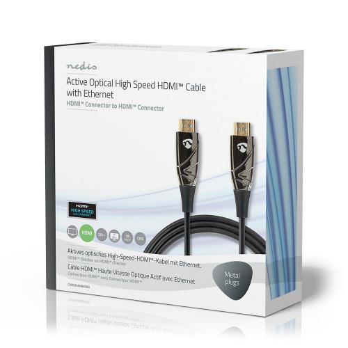 Nedis CVBG3400BK200 High Speed HDMIT-Kabel met Ethernet | AOC | HDMIT-Connector - HDMIT-Connector | 20,0 m | Zwart