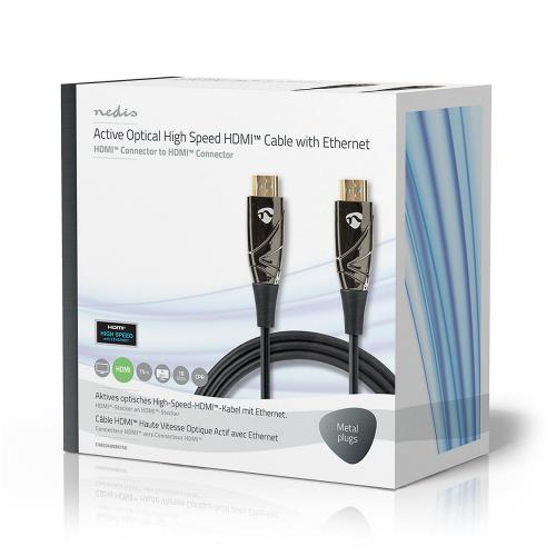 Nedis CVBG3400BK750 High Speed HDMIT-Kabel met Ethernet | AOC | HDMIT-Connector - HDMIT-Connector | 75,0 m | Zwart