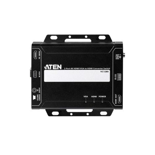 Aten VC1280-AT-G 2-Port 4K HDMI/VGA to HDMI Converter Switch