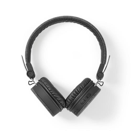 Nedis FSHP250AT Bluetooth®-Koptelefoon met Geweven Stof Bekleed | On-Ear |18 Uur Afspeeltijd | Antraciet / Zwart