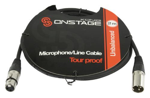 König OnStage CBXX-2 ongebalanceerde microfoon-/signaalkabel 2,00 m