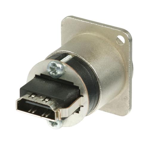 Neutrik NAHDMI-W HDMI 1.3 feedthrough adapter met D-form behuizing