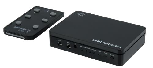 HQ HQSSH100 Hoge kwaliteit 4-poorts HDMI schakelaar met 3D ondersteuning