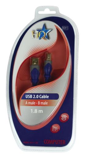 HQ HQSC-011-1.8 Standaard USB 2.0 kabel 1,80 m