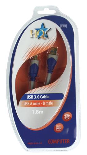 HQ HQSC-031-1.8 Standaard USB 3.0 kabel 1,80 m