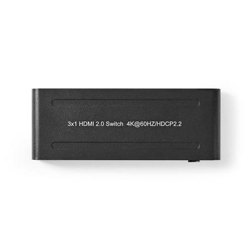 Nedis VSWI3473AT HDMIT Switch | 3-Poorts - 3x HDMIT-Ingang | 1x HDMIT-Uitgang | 4K2K@60FPS / HDCP2.2