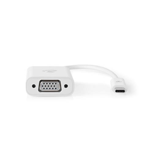 Nedis CCGB64851WT02 USB Type-C Adapter Cable | Type-C Male - VGA Female | 0.2 m | White