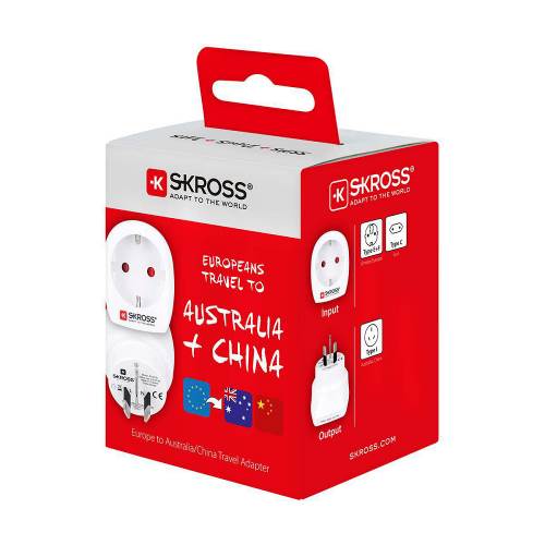 Skross 1.500209-E Travel Adapter Europe-to-Australia Earthed