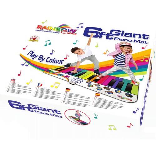 Rainbow colours Giant piano mat Rainbow colours giant piano mat (2)