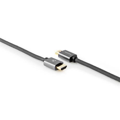 Nedis CVTB34000GY30 High Speed HDMI-kabel met Ethernet | HDMIT-connector - HDMIT-Connector | Gun Metal Grey | Gevloch...