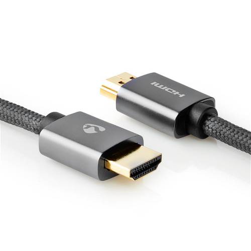 Nedis CVTB34000GY30 High Speed HDMI-kabel met Ethernet | HDMIT-connector - HDMIT-Connector | Gun Metal Grey | Gevloch...