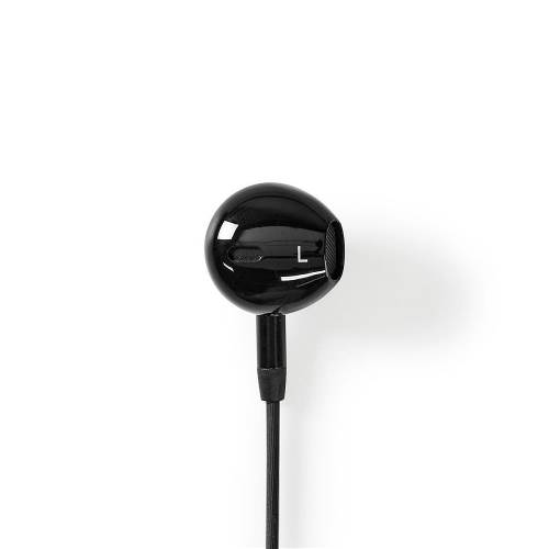Nedis HPWD2071BK In-Ear Headphones | USB-CT | 1.2 m Cable | Voice Assistant | Black