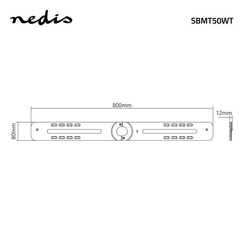 Nedis SBMT50WT Soundbarbeugel | Wand | Voor Sonos® PLAYBART | Max. 15 kg