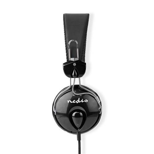 Nedis HPWD1104BK Bedrade Koptelefoon | 1,1 m Ronde Kabel | On-Ear | Opvouwbaar | Zwart