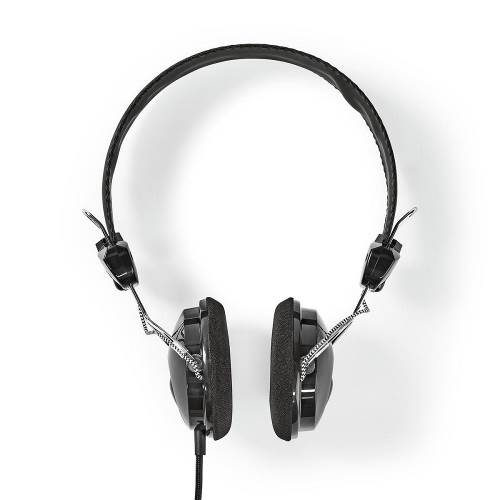 Nedis HPWD1104BK Bedrade Koptelefoon | 1,1 m Ronde Kabel | On-Ear | Opvouwbaar | Zwart