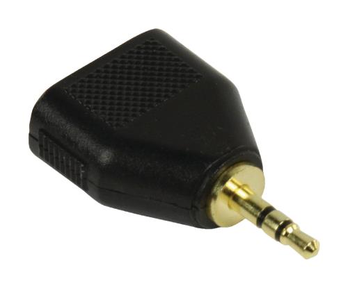 HQ HQSP-008 Audio adapter 3.5mm mannelijk - 2x 3.5mm vrouwelijk