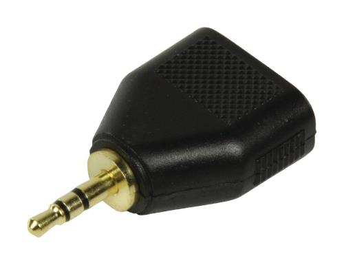 HQ HQSP-008 Audio adapter 3.5mm mannelijk - 2x 3.5mm vrouwelijk