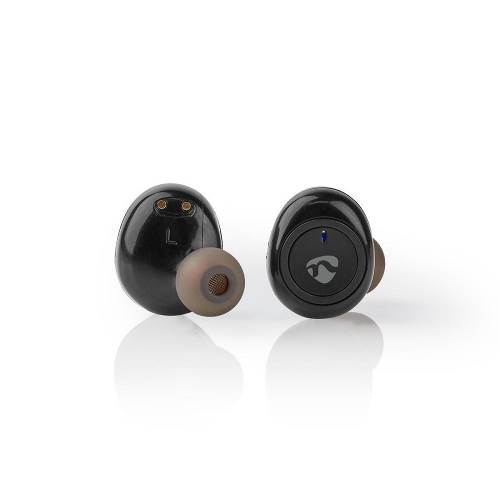 Nedis HPBT1050BK Volledig draadloze Bluetooth®-oordopjes | 4 uur afspeeltijd | Spraakbediening | Charging Case | Zwart