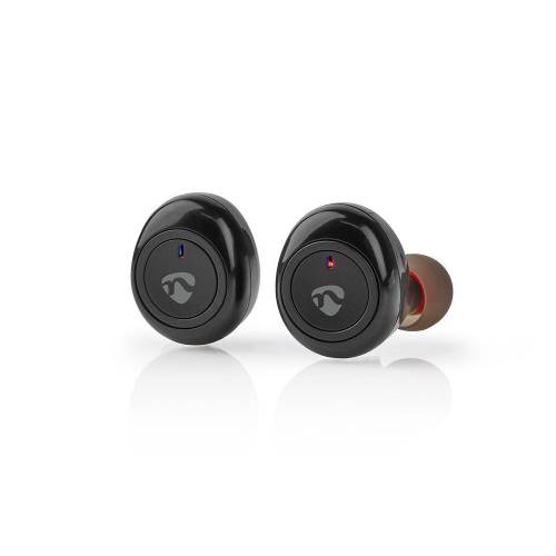 Nedis HPBT1050BK Volledig draadloze Bluetooth®-oordopjes | 4 uur afspeeltijd | Spraakbediening | Charging Case | Zwart
