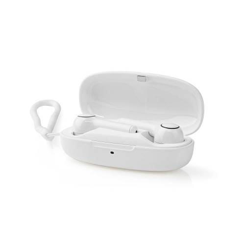Nedis HPBT5055WT Volledig draadloze Bluetooth®-oordopjes | 6 uur afspeeltijd | Spraakbediening | Aanraakbediening | C...