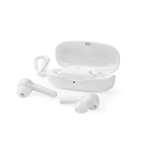 Nedis HPBT5055WT Volledig draadloze Bluetooth®-oordopjes | 6 uur afspeeltijd | Spraakbediening | Aanraakbediening | C...