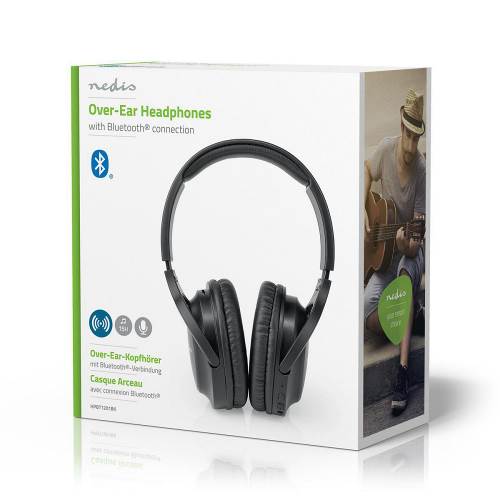 Nedis HPBT1201BK Wireless Headphones | Bluetooth® | Over-ear | Black