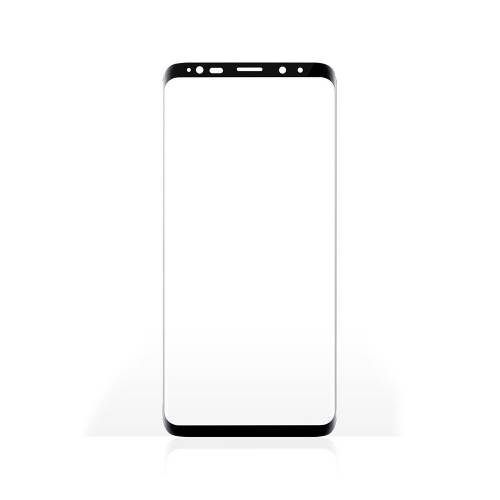 Nedis SFGP10001TP Screenprotector van Glas voor Samsung Galaxy S9 | Full Cover | 3D Curved | Transparant / Zwart