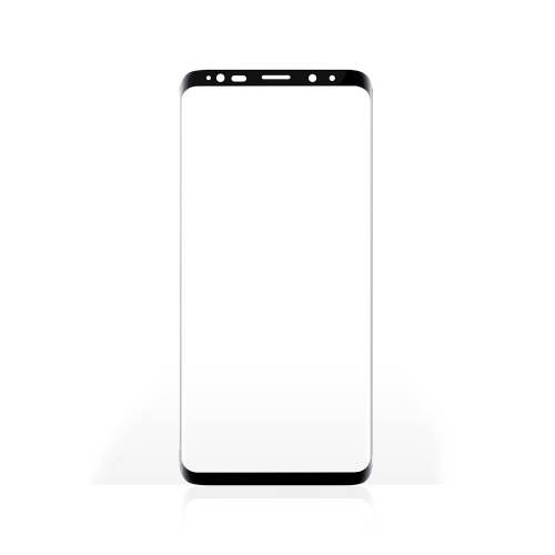 Nedis SFGP10002TP Screenprotector van Glas voor Samsung Galaxy S9 Plus | Full Cover | 3D Curved | Transparant / Zwart
