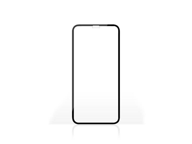 Nedis SFGP20001TP Screenprotector van Glas voor Apple iPhone XR / 11 | Full Cover | 3D Curved | Transparant / Zwart
