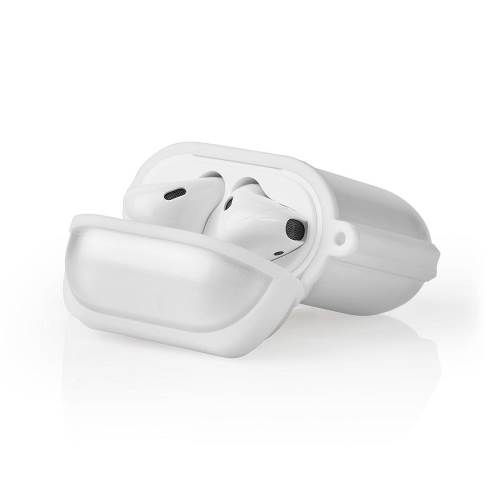 Nedis APCE100TPWT AirPods 1 en AirPods 2 Case | Transparant / Wit