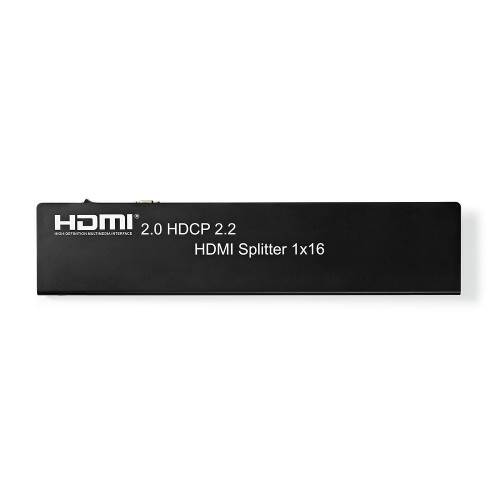 Nedis VSPL34716AT HDMIT-Splitter | 16-Poorts - 1x HDMIT-Ingang | 16x HDMIT-Uitgang | 4K2K@60FPS / HDCP2.2