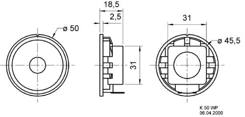 Visaton 2917 Full-range luidspreker 5 cm (2") 16 Ohm