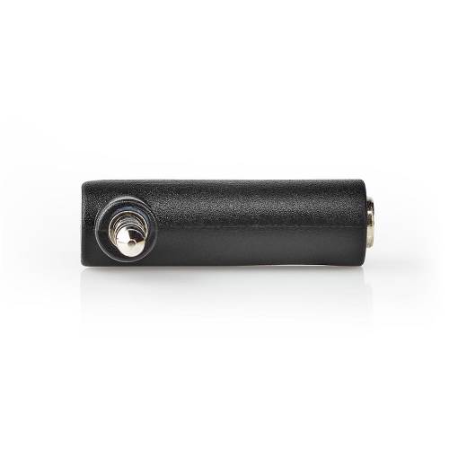 Nedis CAGP22980BK Stereo-Audioadapter | 3,5 mm Male - 3,5 mm Female | 90° Gehoekt | 4-Polig | 10 St | Zwart
